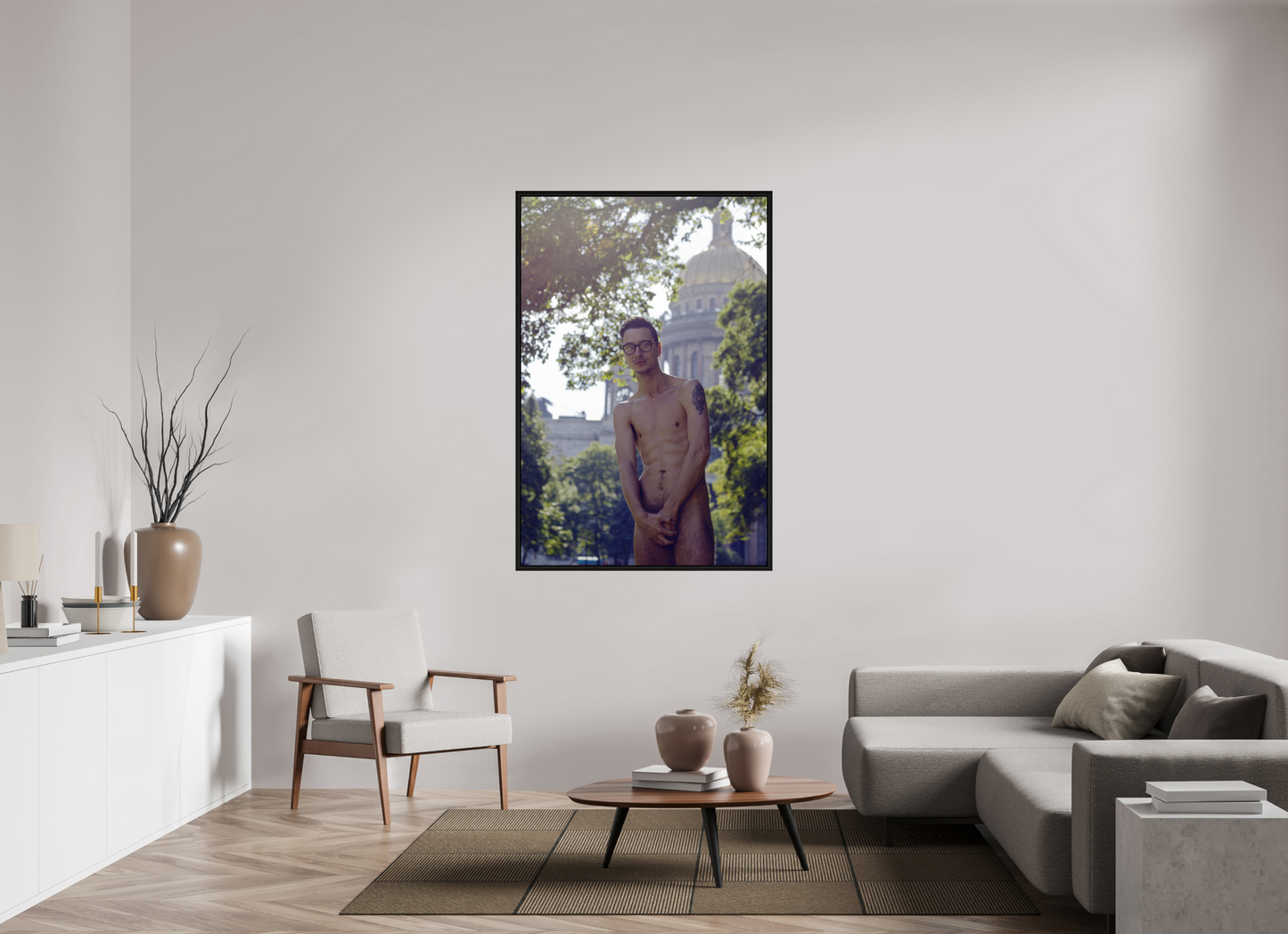 100 x 150 cm, Floating 15mm black Naked Petersburg 8, 2015