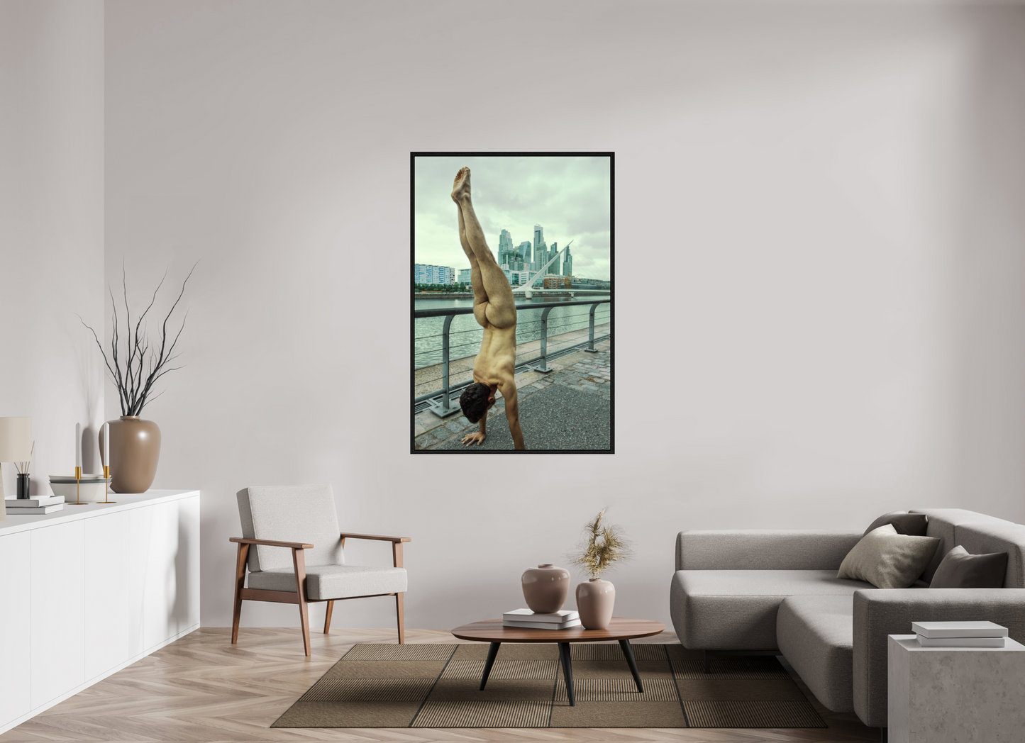 100 x 150 cm, Floating 15mm black Naked Buenos Aires 1, 2018