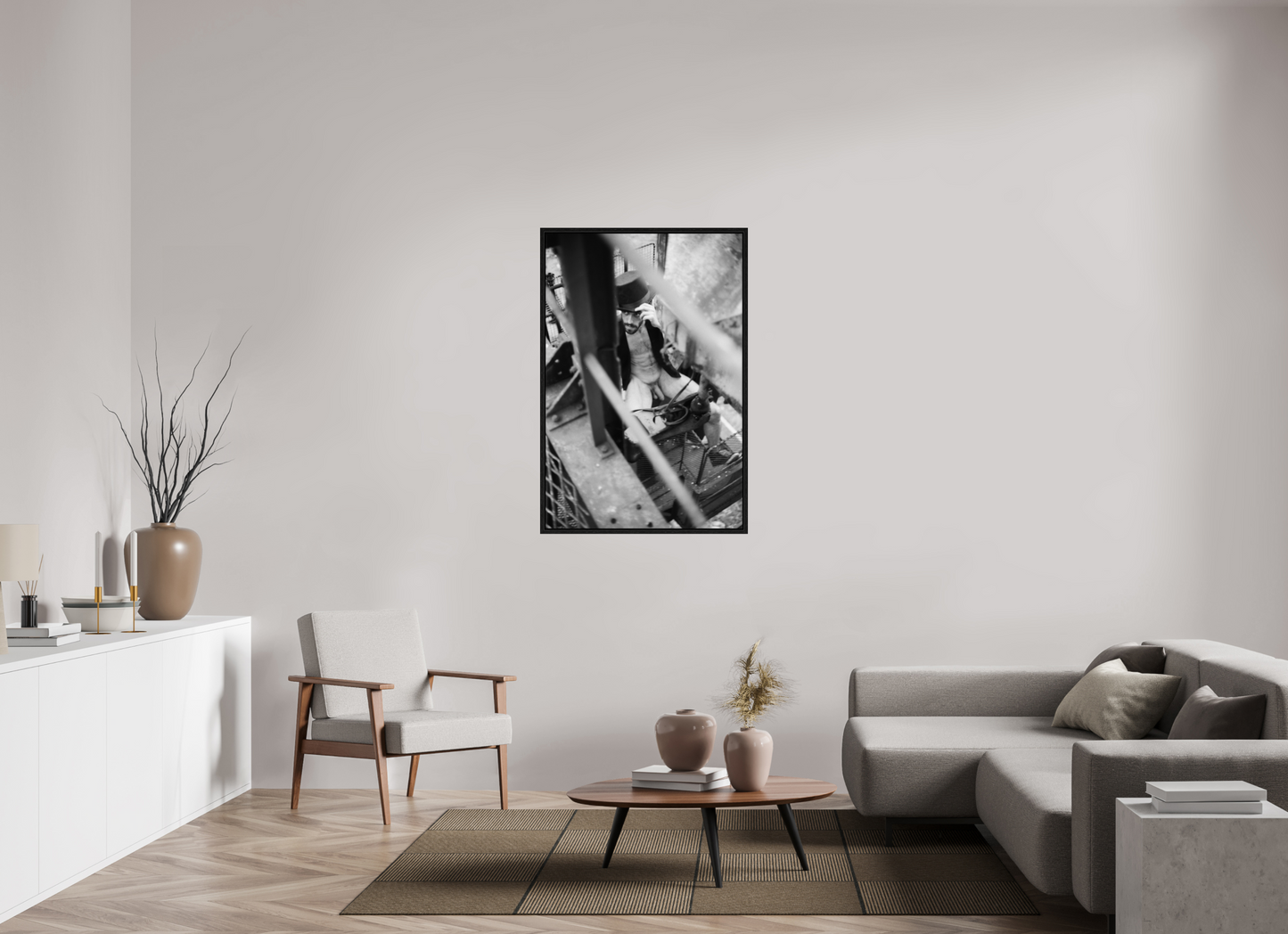 80 x 120 cm, Floating frame - black Vronsky, 2013