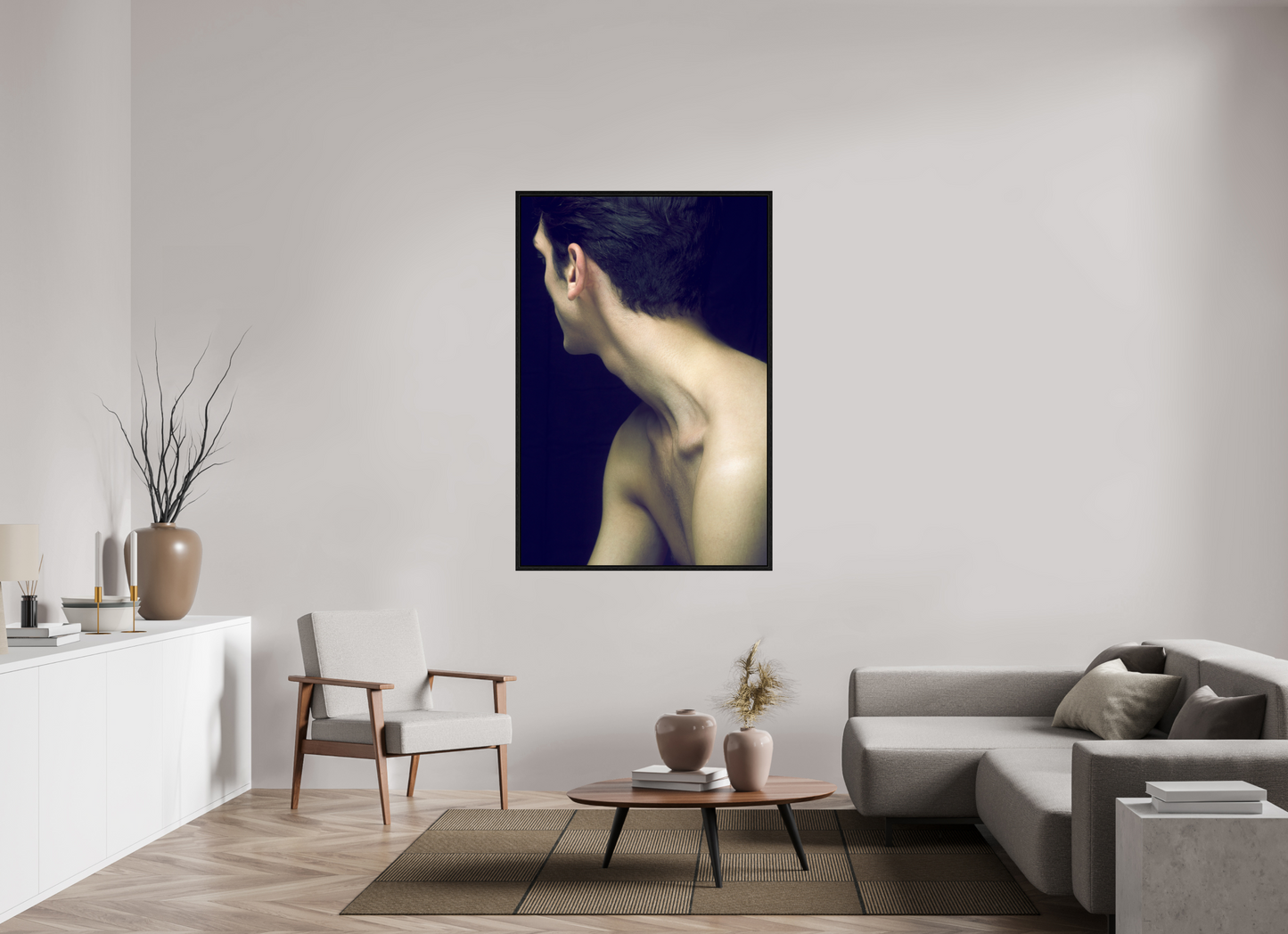 100 x 150 cm, Floating 15mm black Neck, 2016