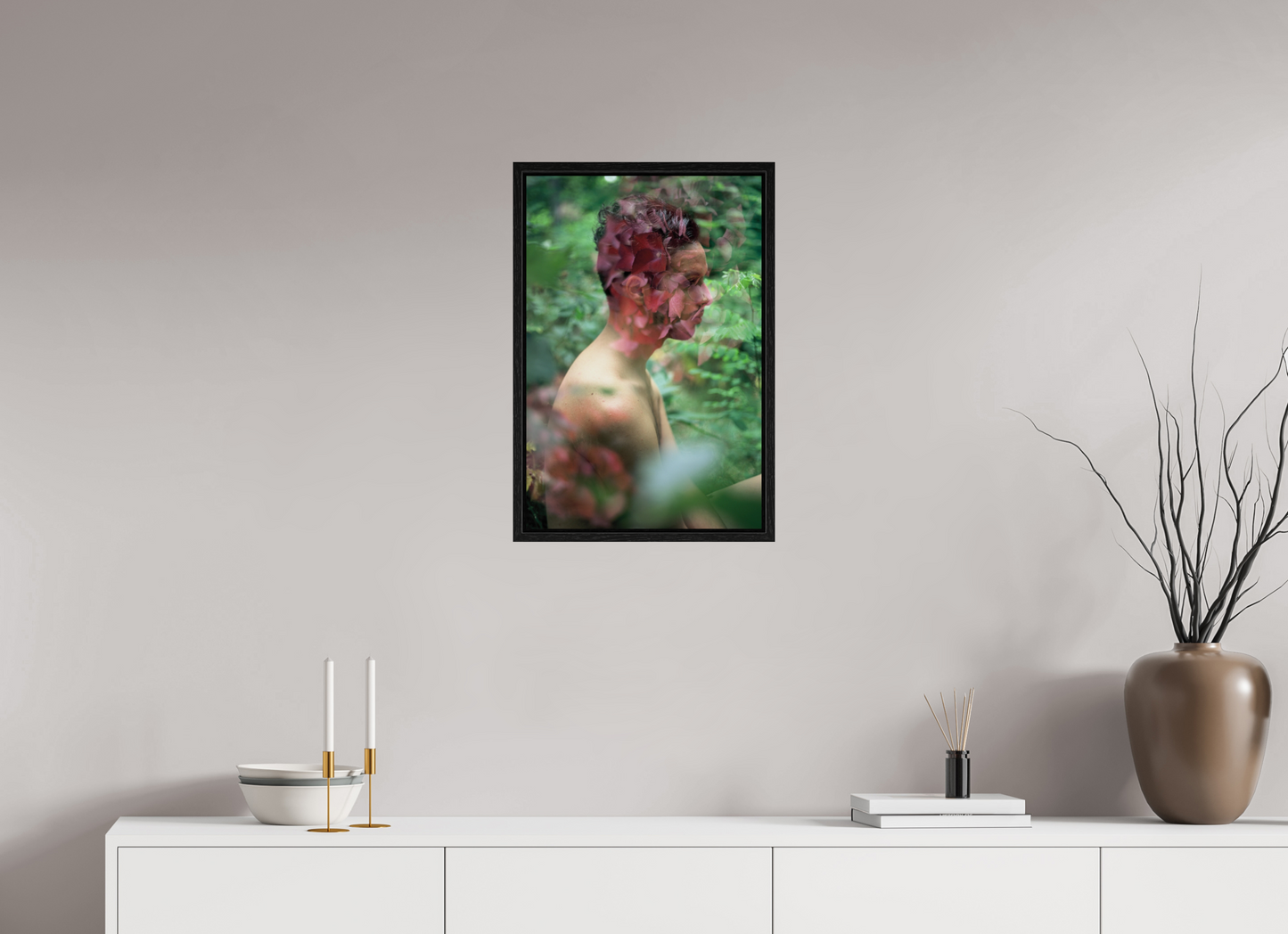 40 x 60 cm, Floating frame - black Nature Brother, 2013