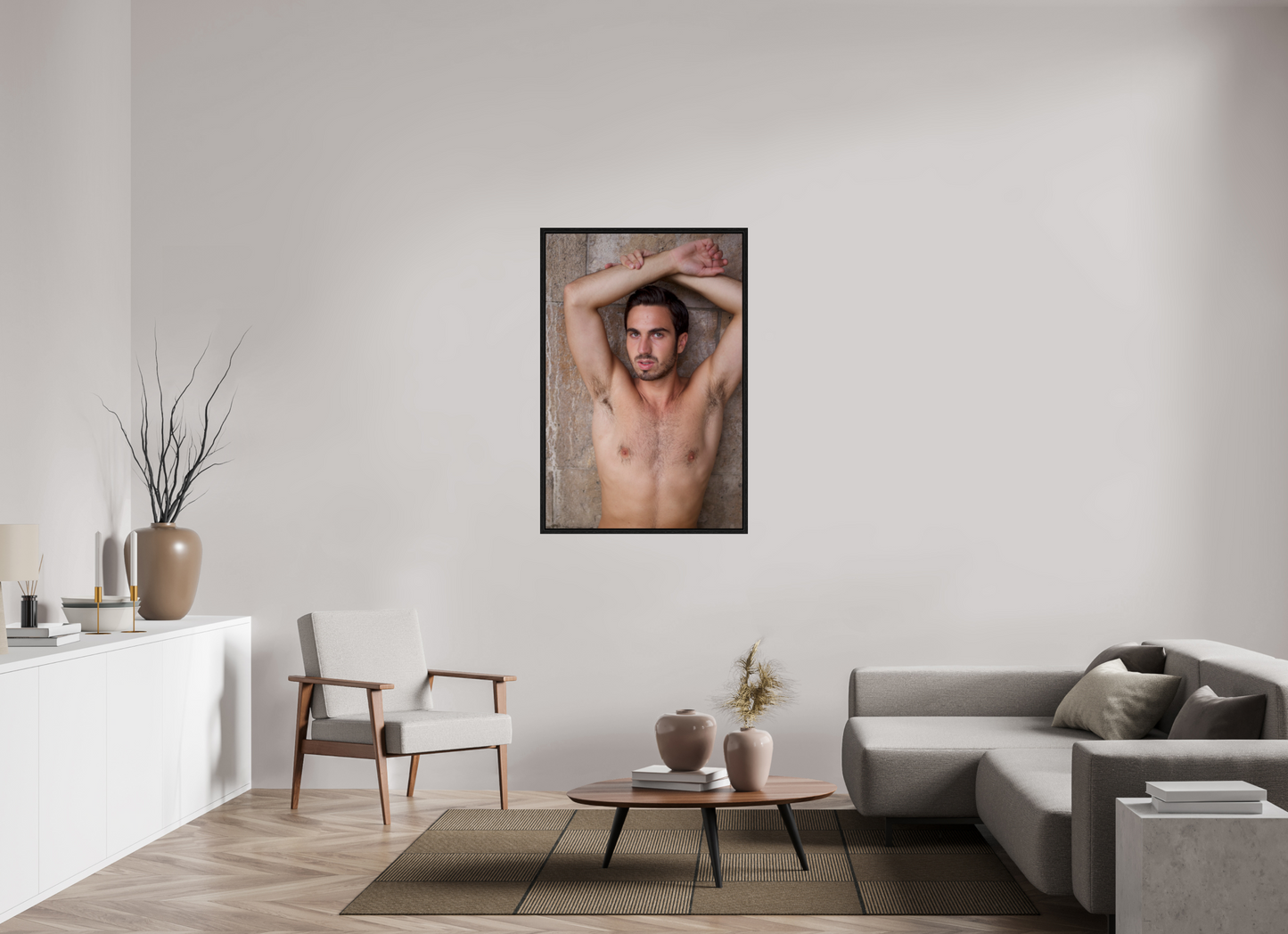 80 x 120 cm, Floating frame - black Dollhouse 3, 2013
