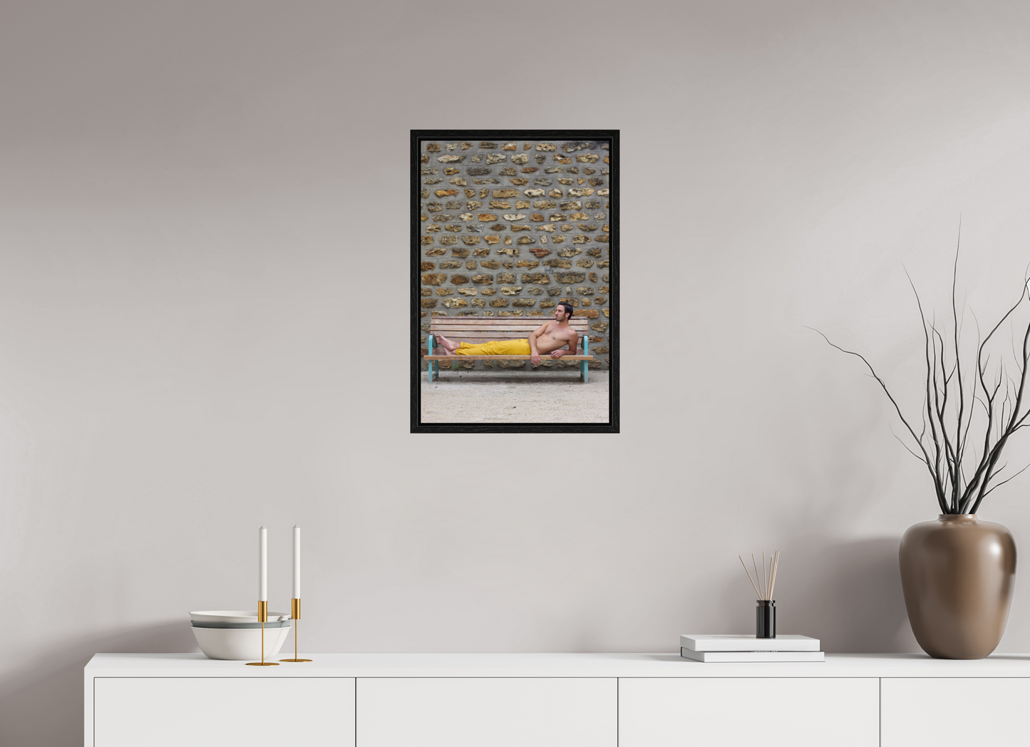 40 x 60 cm, Floating frame - black Dollhouse 2, 2013