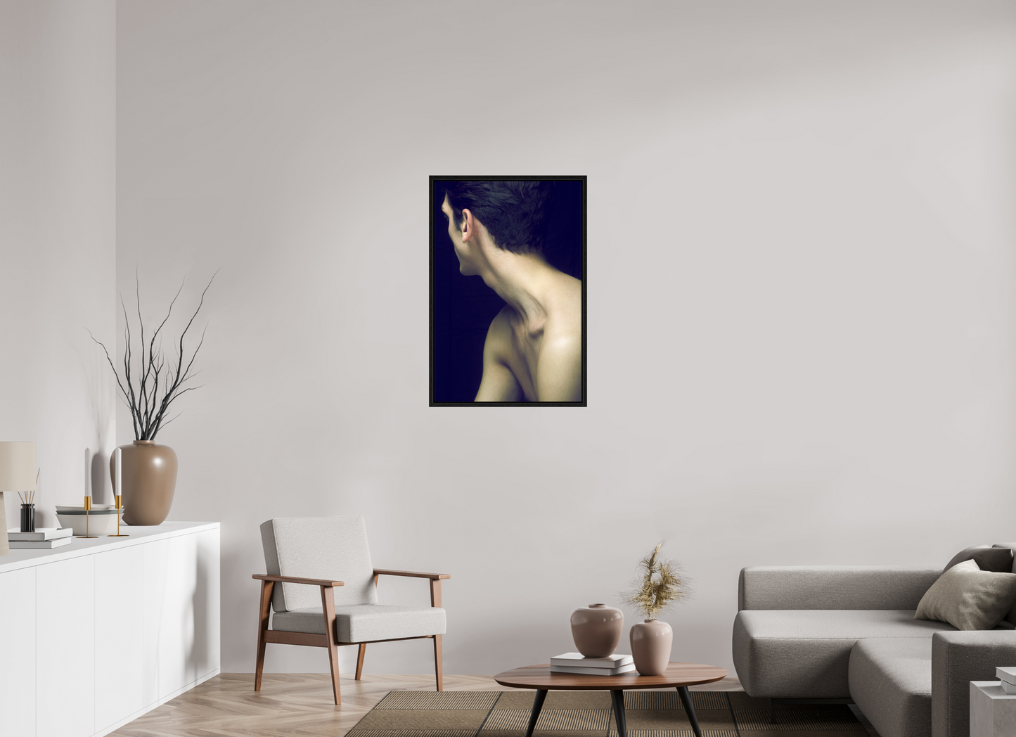 60 x 90 cm, Floating 15mm black Neck, 2016