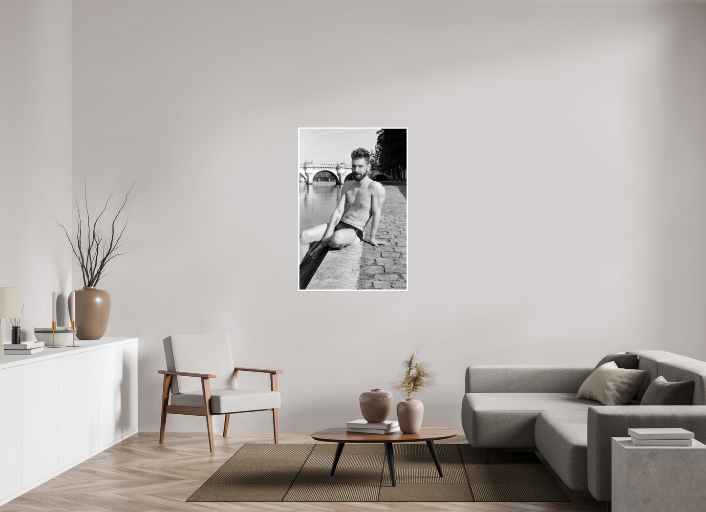 80 x 120 cm, Hahnemuehle fineArt Baryta Naked Paris 1, 2016