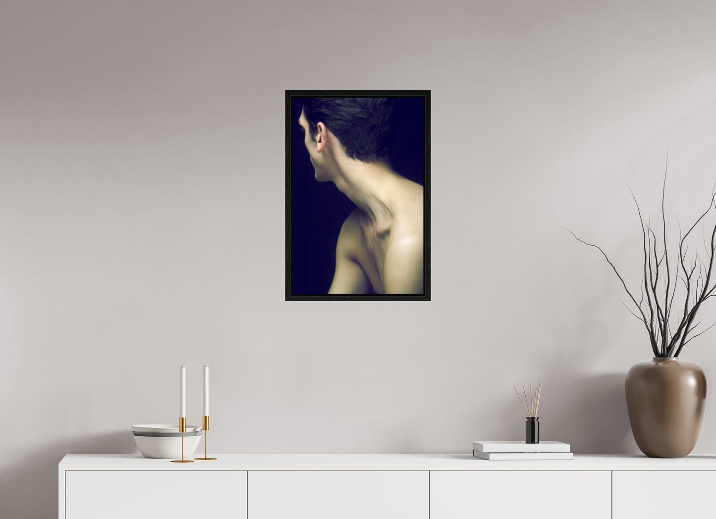 40 x 60 cm, Floating 15mm black Neck, 2016