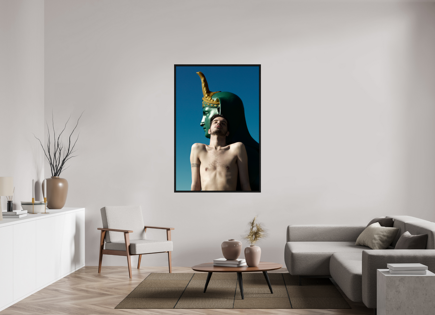 100 x 150 cm, Floating 15mm black Naked Petersburg 1, 2015