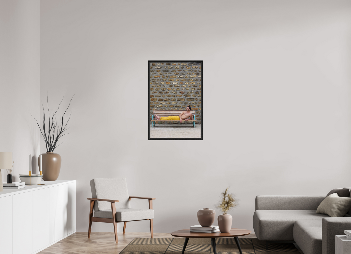 60 x 90 cm, Floating frame - black Dollhouse 2, 2013