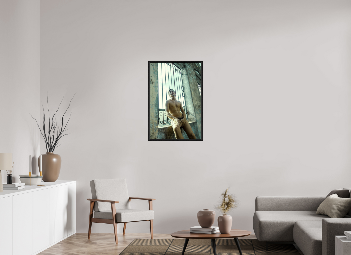 60 x 90 cm, Floating 15mm black Naked Buenos Aires 5, 2018