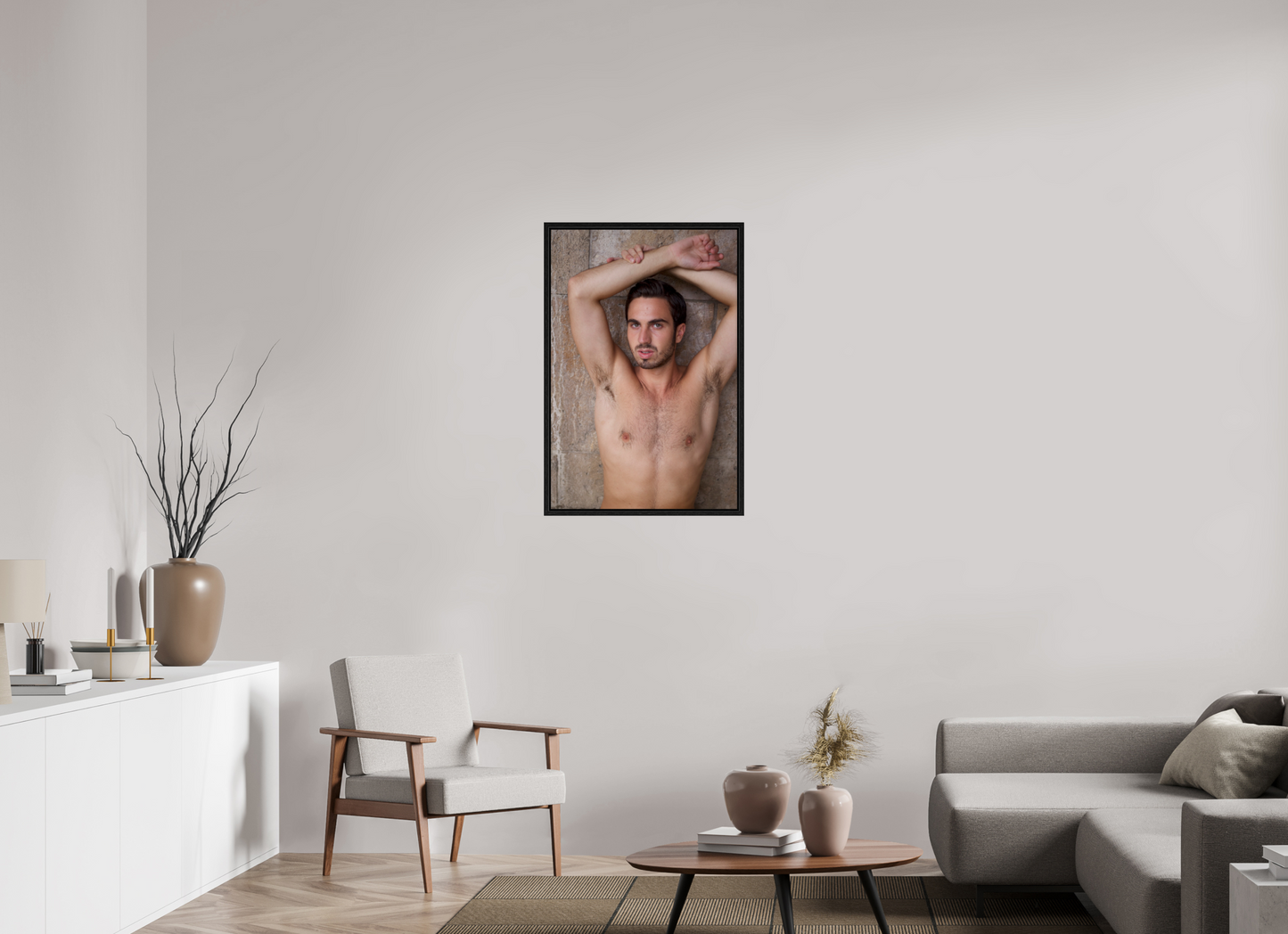60 x 90 cm, Floating frame - black Dollhouse 3, 2013