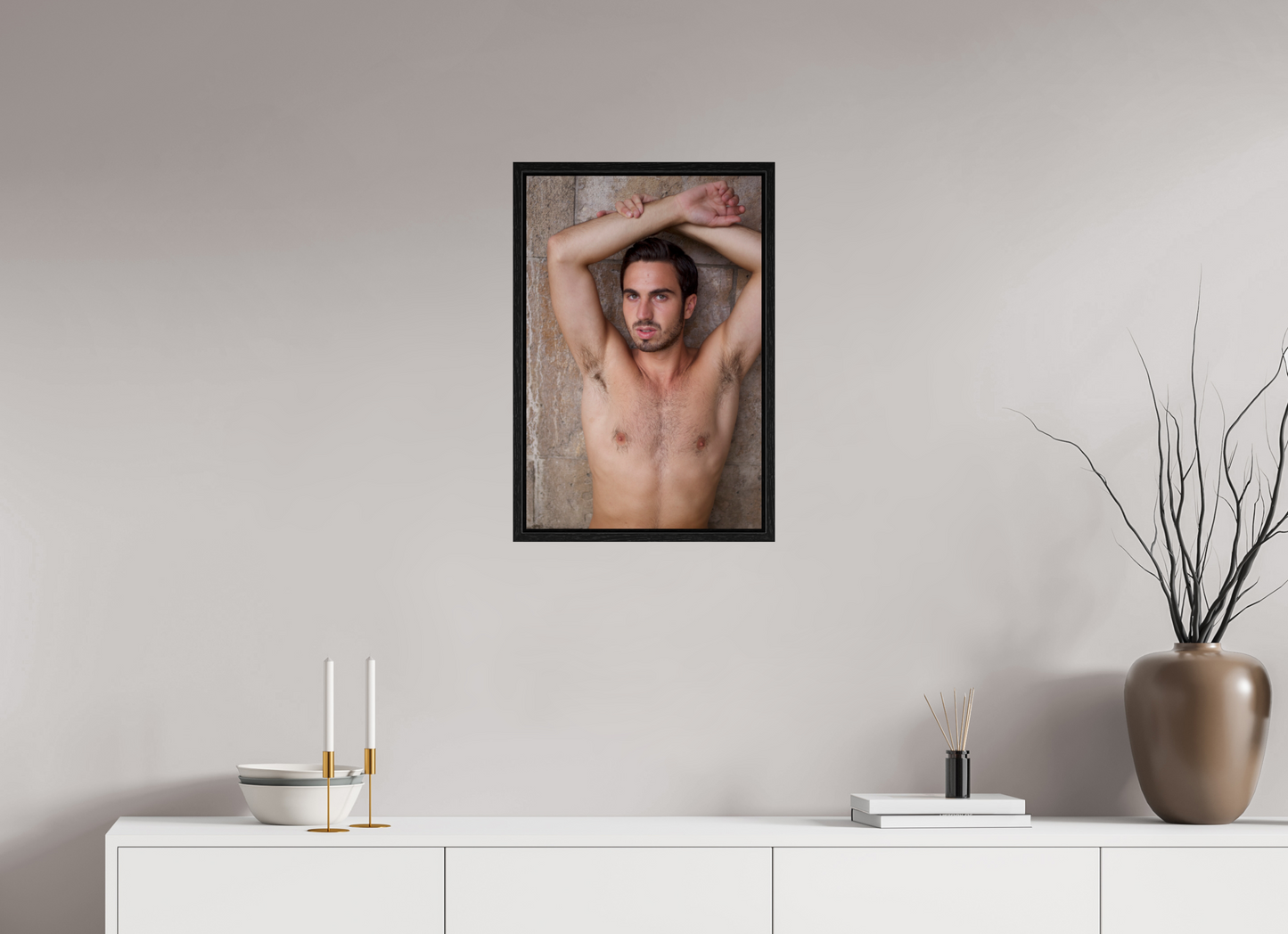 40 x 60 cm, Floating frame - black Dollhouse 3, 2013