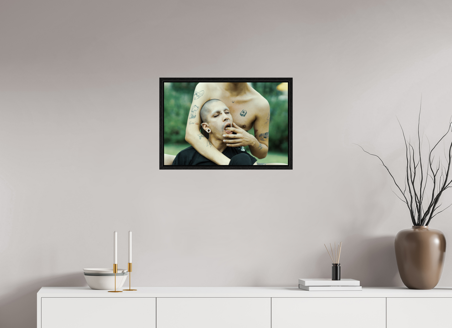 60 x 40 cm, Floating frame - black Naked Buenos Aires 10, 2018