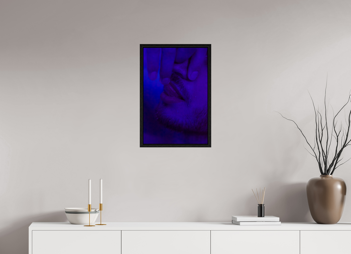 40 x 60 cm, Floating frame - black Blue, 2013