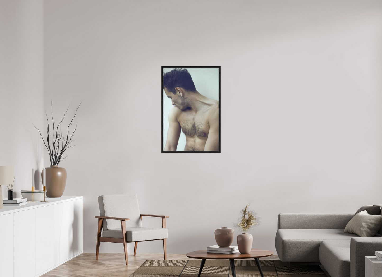 60 x 90 cm, Floating 15mm black Luis, 2016