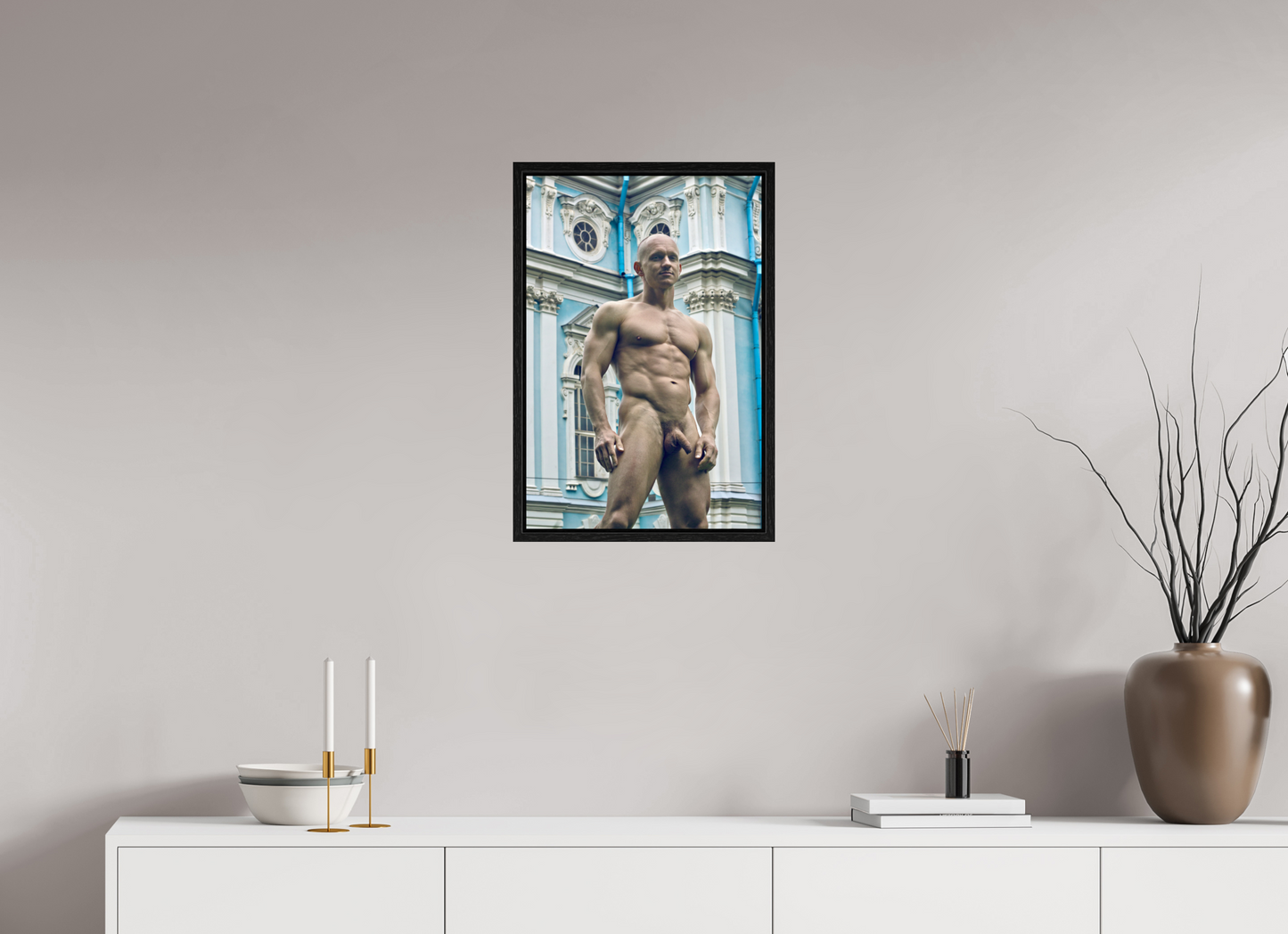 40 x 60 cm, Floating 15mm black Naked Petersburg 4, 2015