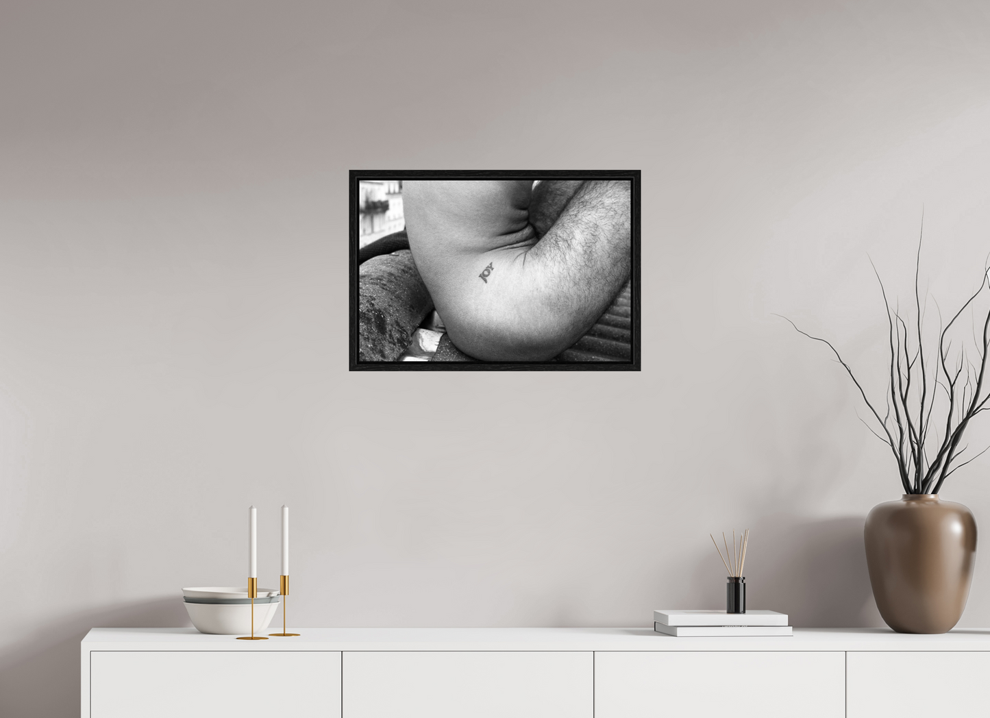 60 x 40 cm, BW Floating 15mm black Naked Paris 2, 2016