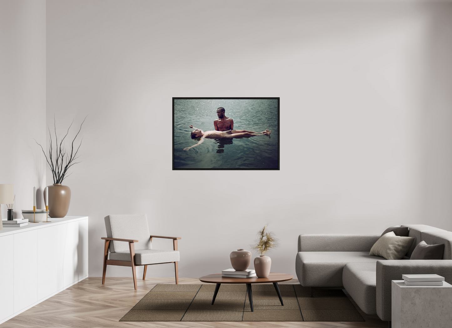 120 x 80 cm, Floating frame - black Reborn, 2013