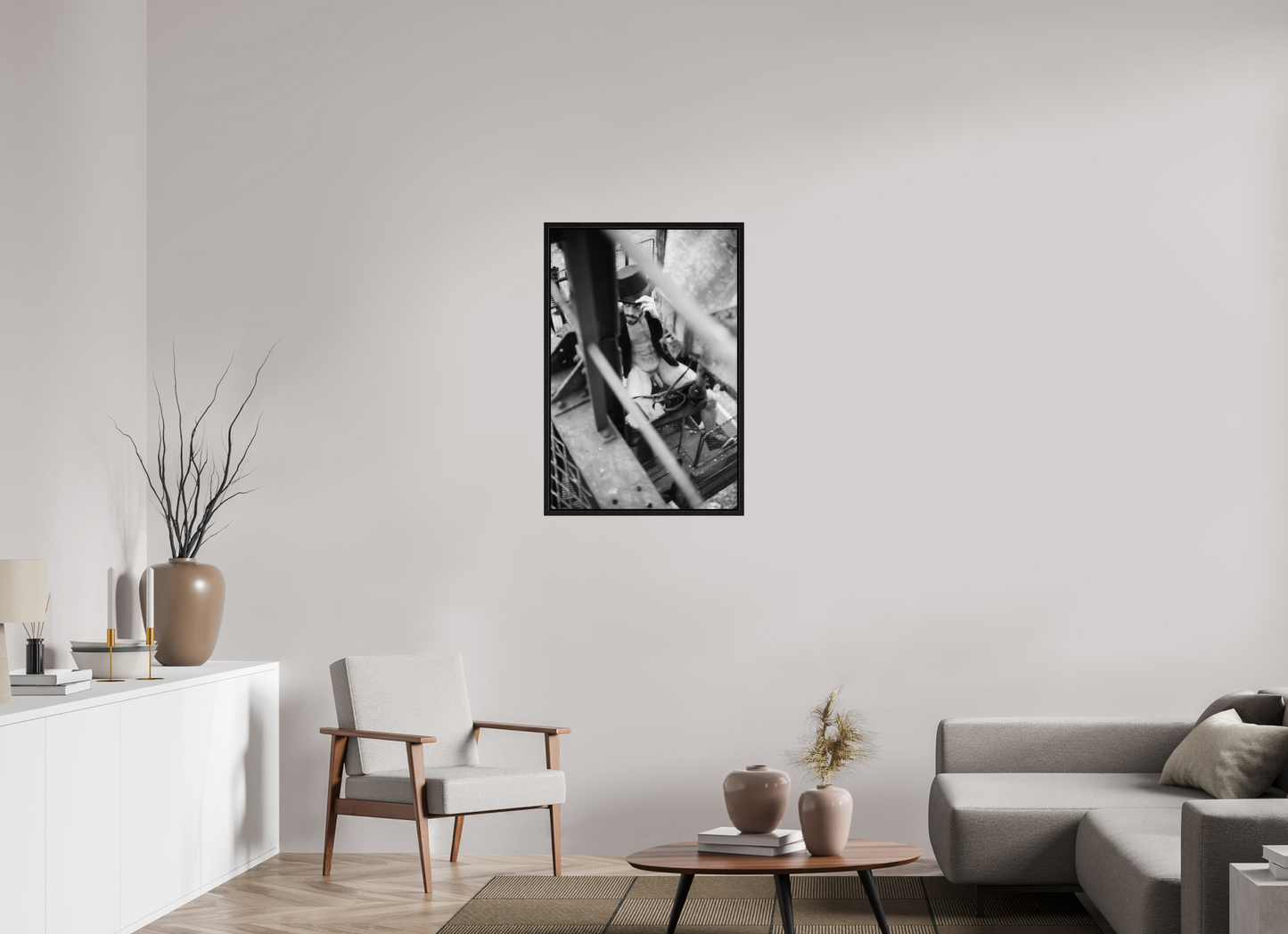 60 x 90 cm, Floating frame - black Vronsky, 2013