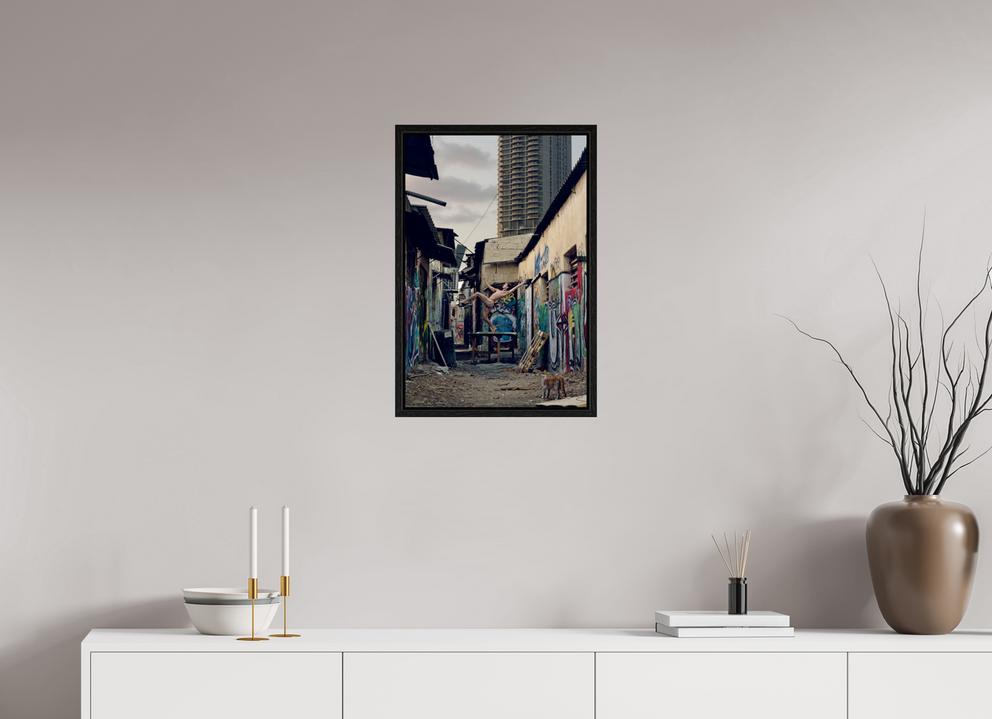 40 x 60 cm, Floating 15mm black Naked Tel Aviv 2, 2017