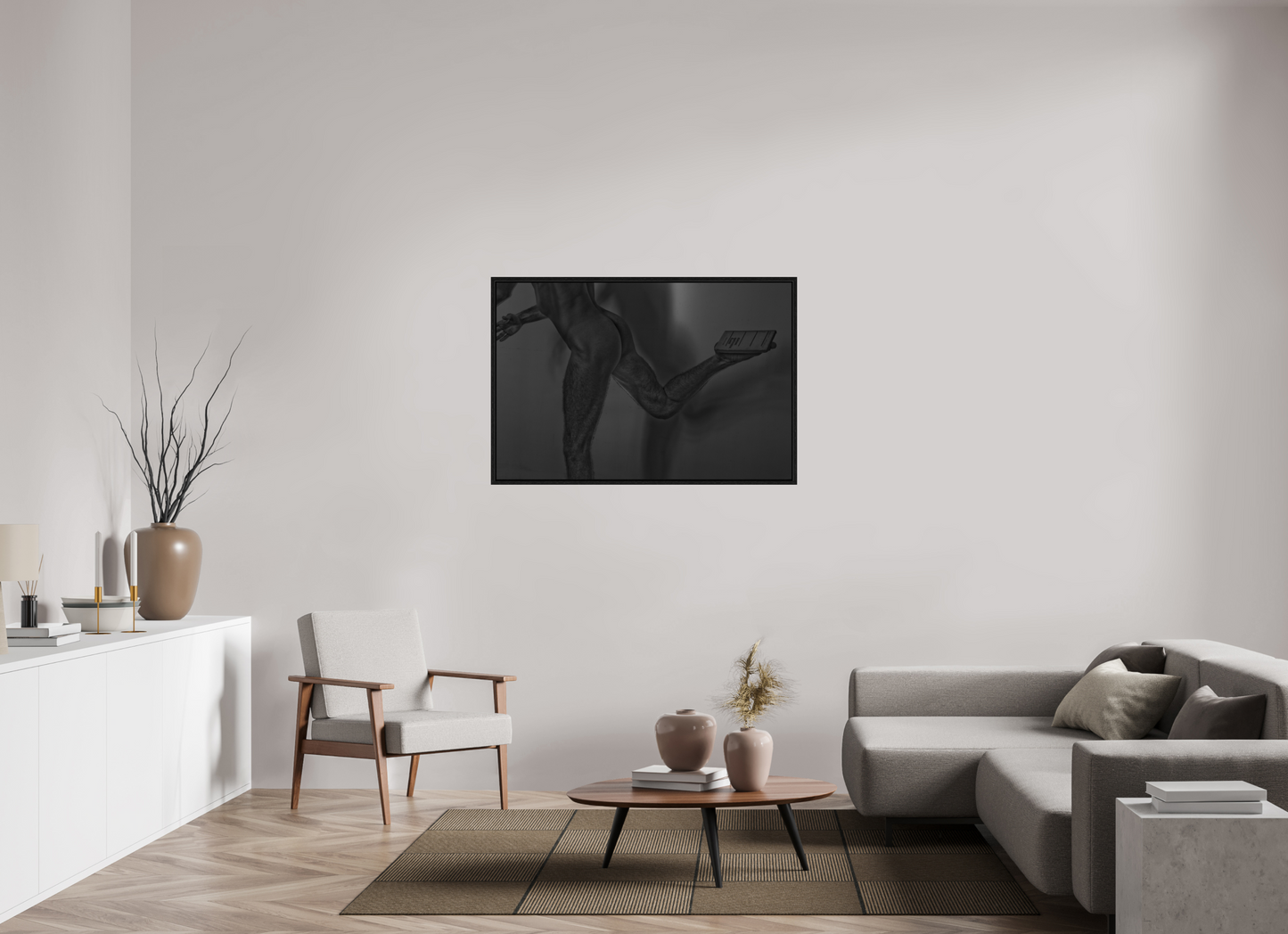 120 x 80 cm, Floating frame - black Book Abstraction, 2013