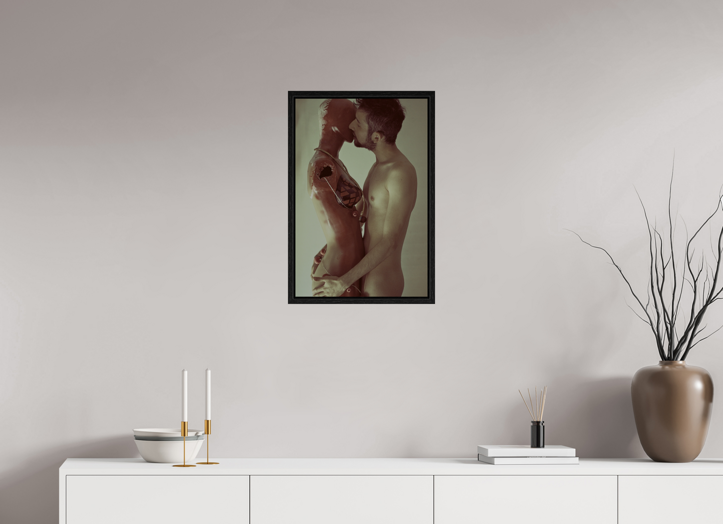 40 x 60 cm, Floating frame - black Tainted Love, 2013