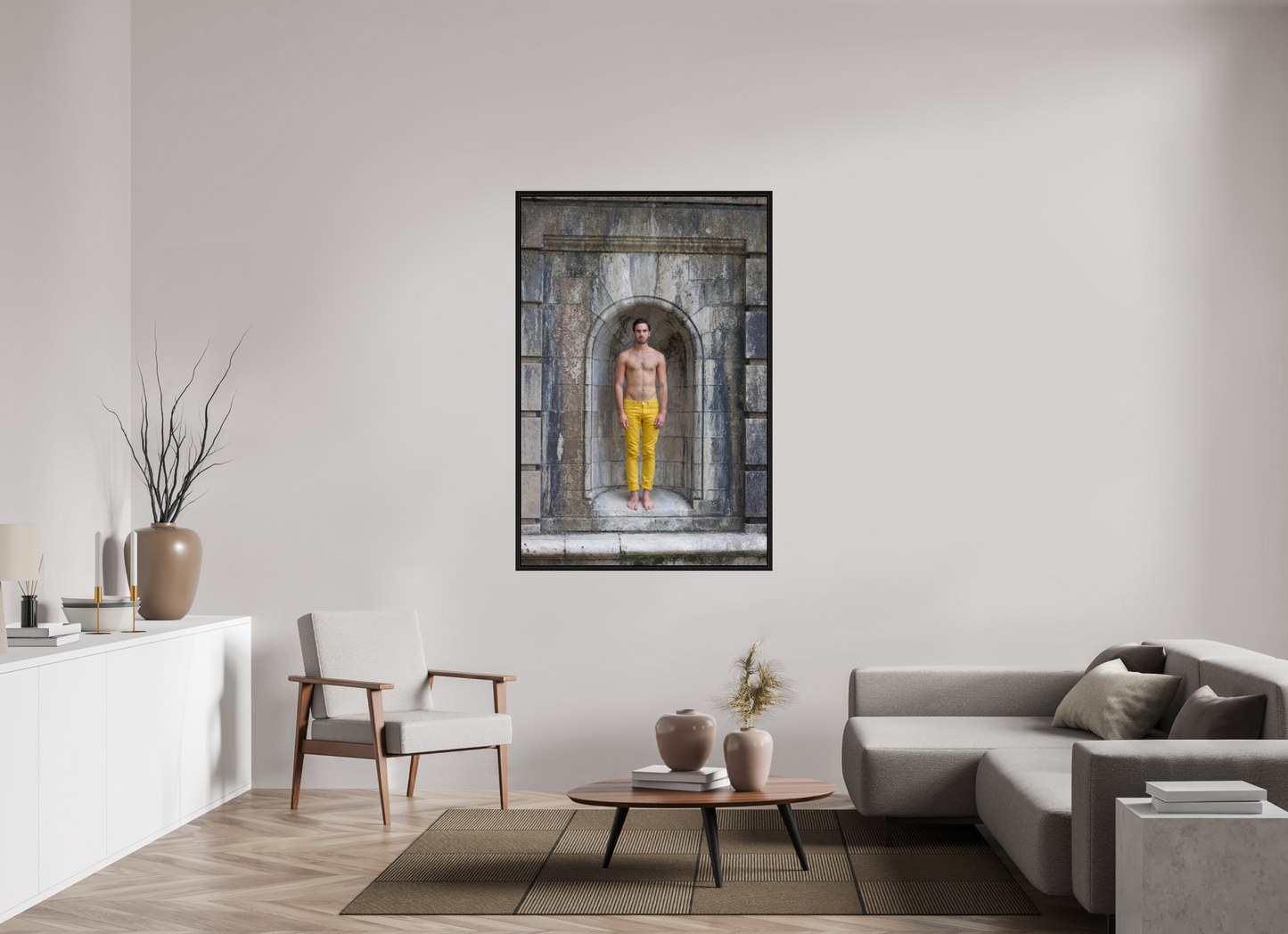 100 x 150 cm, Floating frame - black Dollhouse 1, 2013