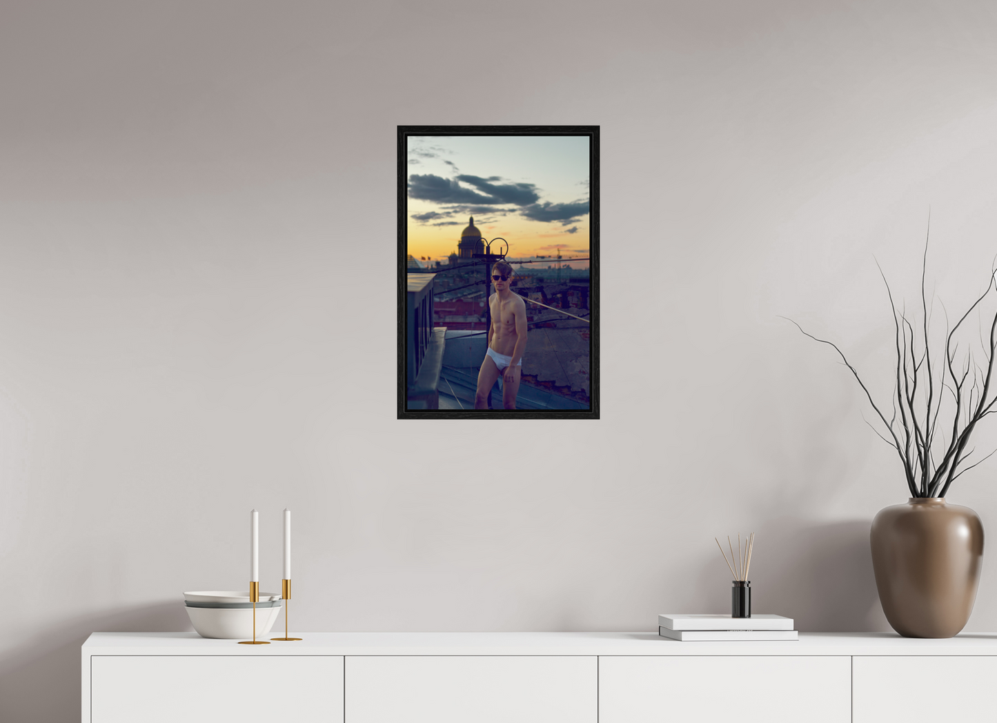 40 x 60 cm, Floating 15mm black Naked Petersburg 2, 2015