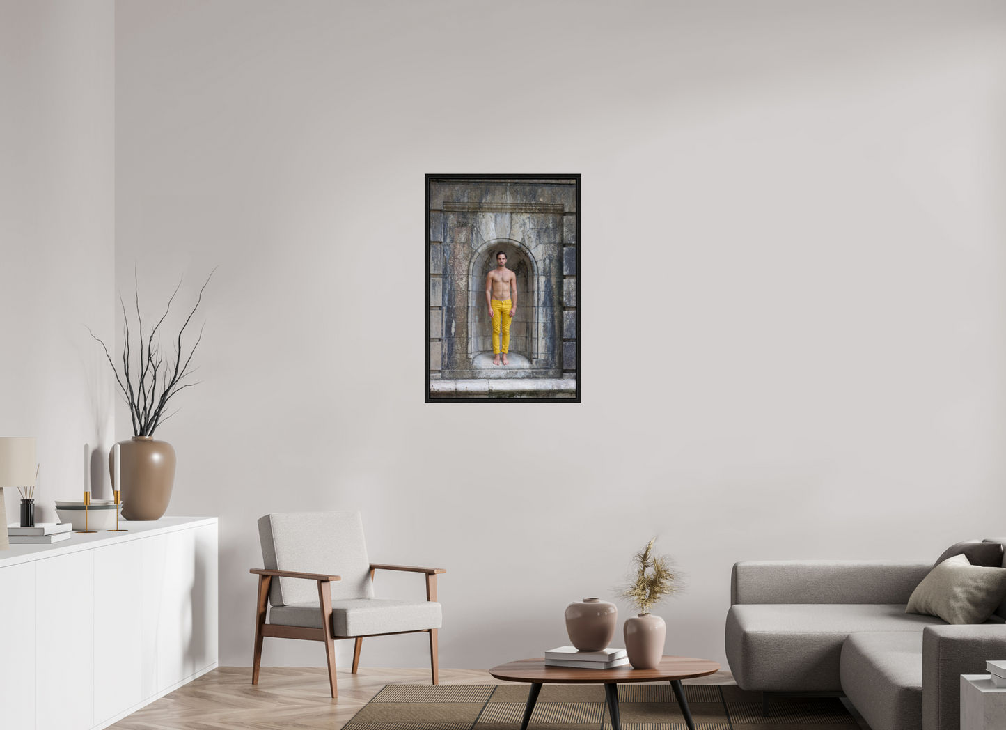 60 x 90 cm, Floating frame - black Dollhouse 1, 2013