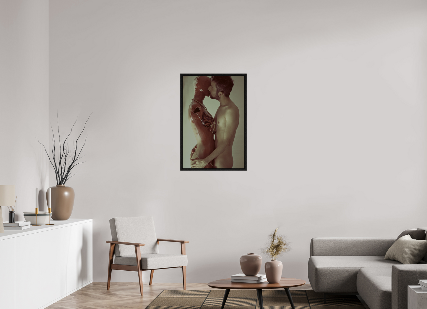 60 x 90 cm, Floating frame - black Tainted Love, 2013