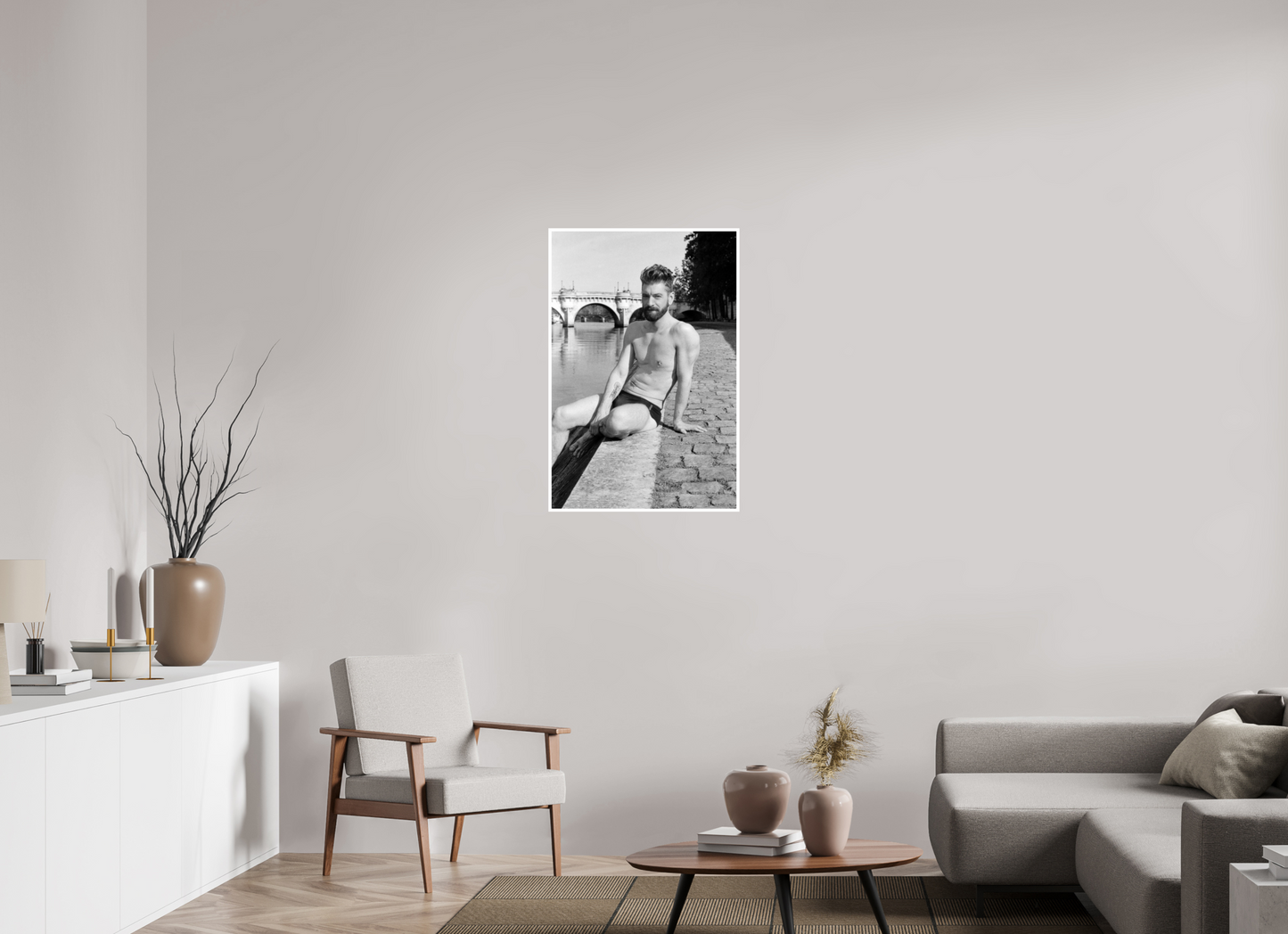 60 x 90 cm, Hahnemuehle fineArt Baryta Naked Paris 1, 2016