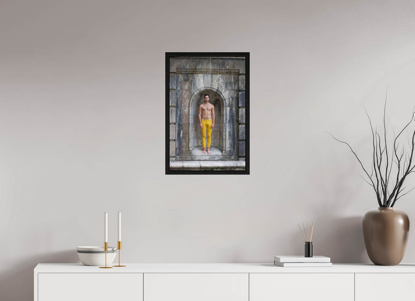 40 x 60 cm, Floating frame - black Dollhouse 1, 2013