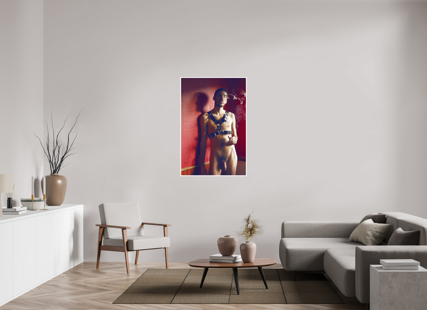 80 x 120 cm, None Red Wall, 2013