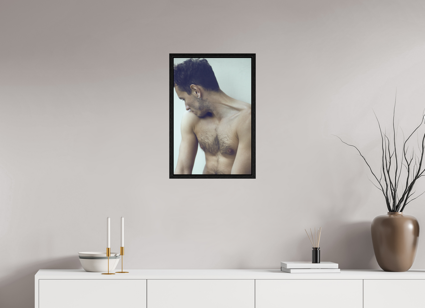 40 x 60 cm, Floating 15mm black Luis, 2016