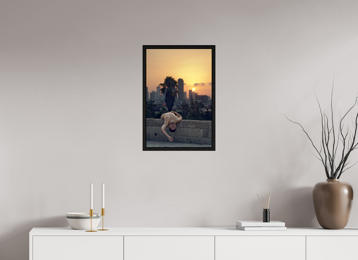 40 x 60 cm, Floating 15mm black Naked Tel Aviv 1, 2017