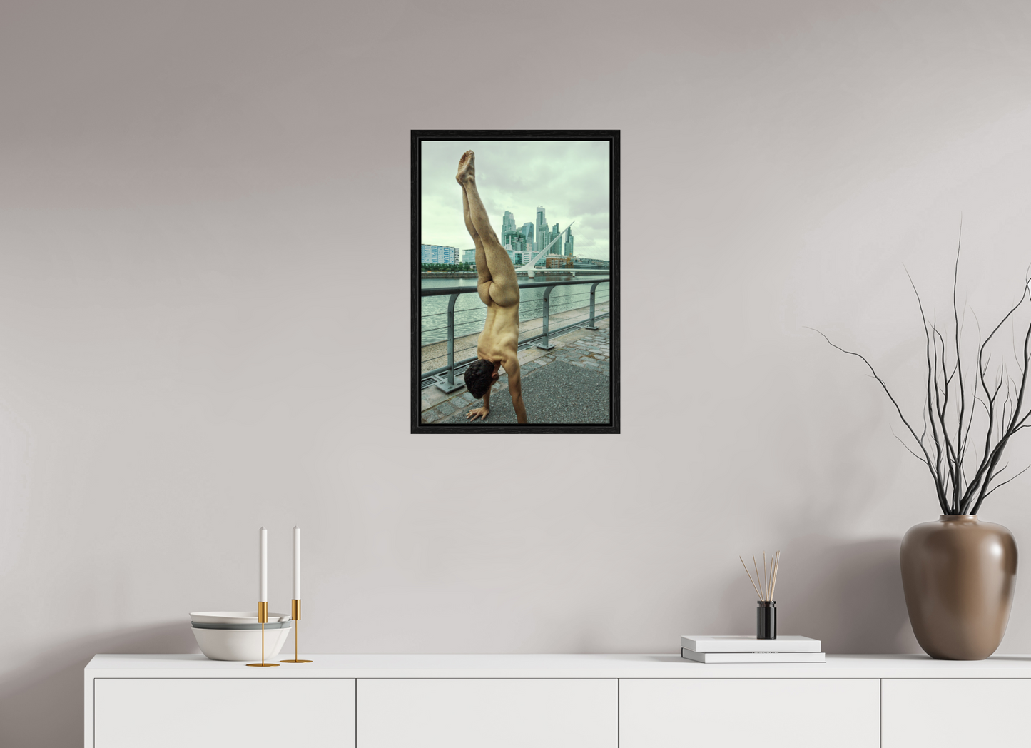 40 x 60 cm, Floating 15mm black Naked Buenos Aires 1, 2018