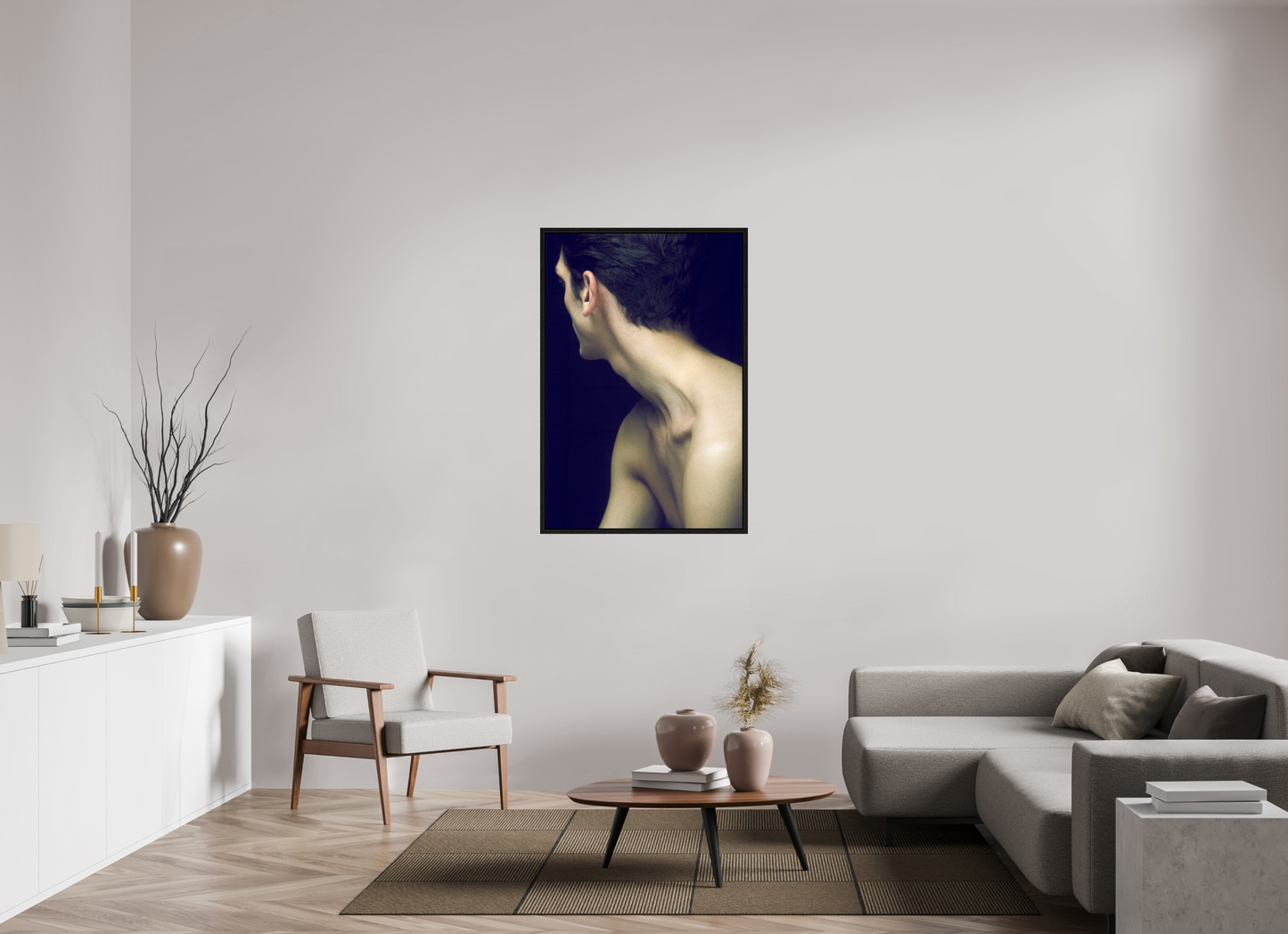 80 x 120 cm, Floating 15mm black Neck, 2016