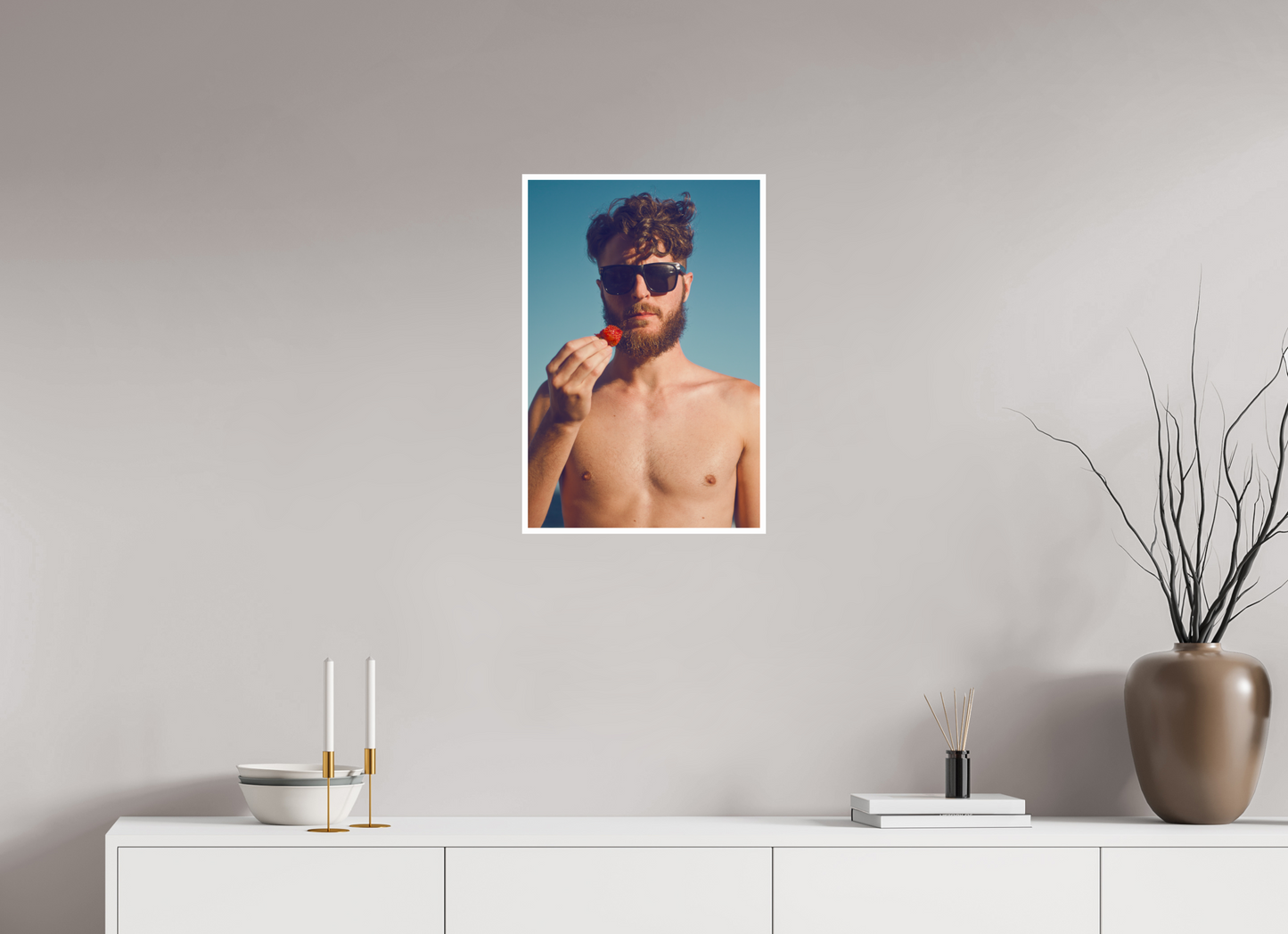 40 x 60 cm, Unframed Strawberry, 2014