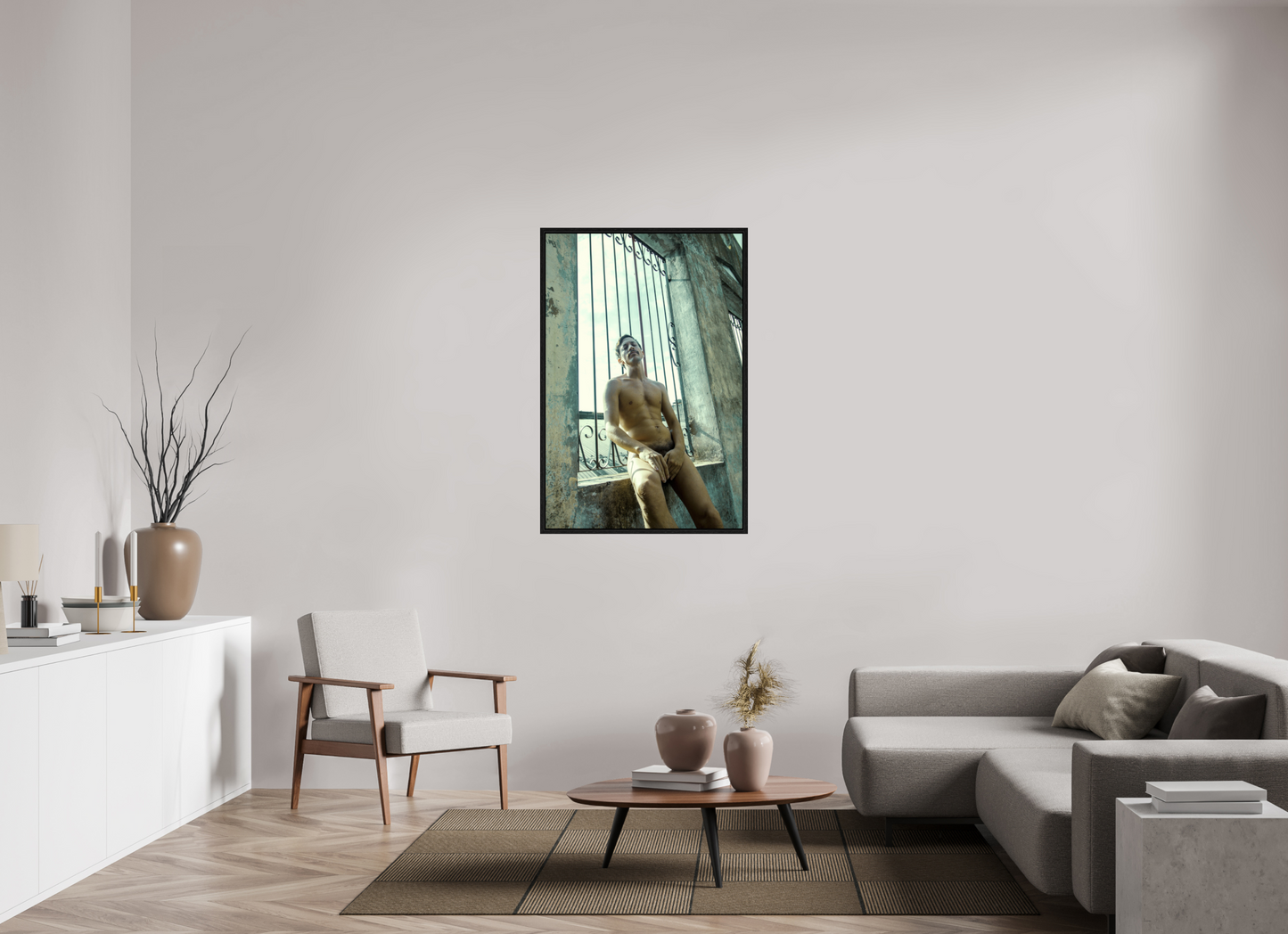 80 x 120 cm, Floating 15mm black Naked Buenos Aires 5, 2018