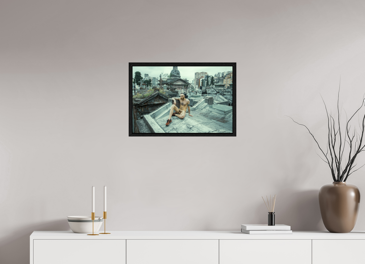 60 x 40 cm, Floating 15mm black Naked Buenos Aires 4, 2018